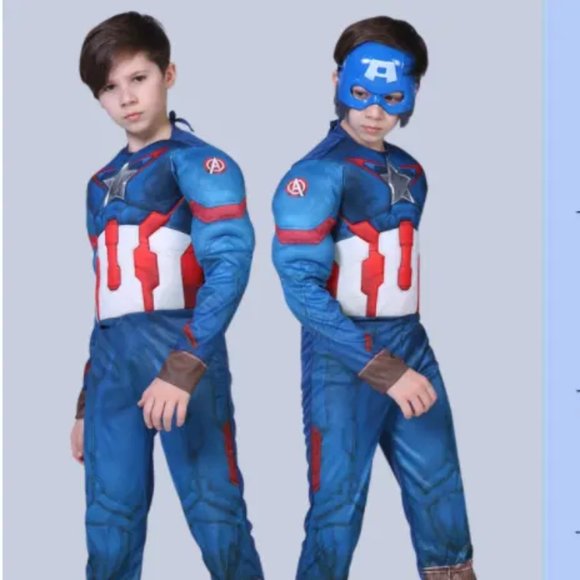 Captain America Costume for Boys | Authentic Avengers Outfit - Picture 3 of 6